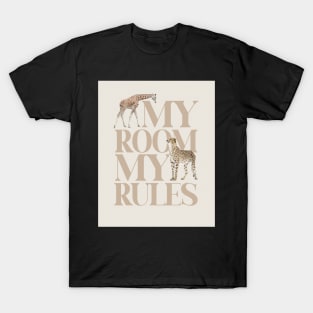 My room my rules quote Kids art T-Shirt